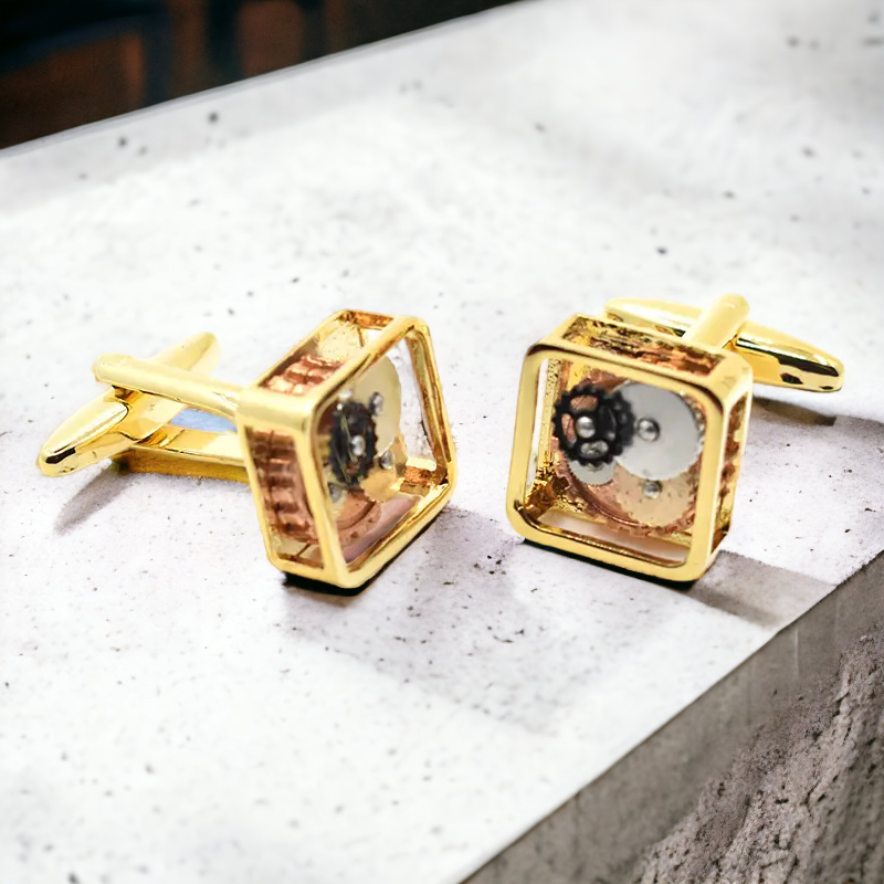 Mechanical cufflinks discount