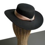 Chokore Chokore Wide Brim Boater Hat (Black) 