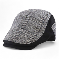 Chokore Chokore Retro British Plaid Ivy Cap (Black)