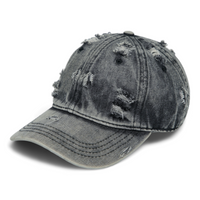 Chokore Chokore Distressed Denim Cap (Black)