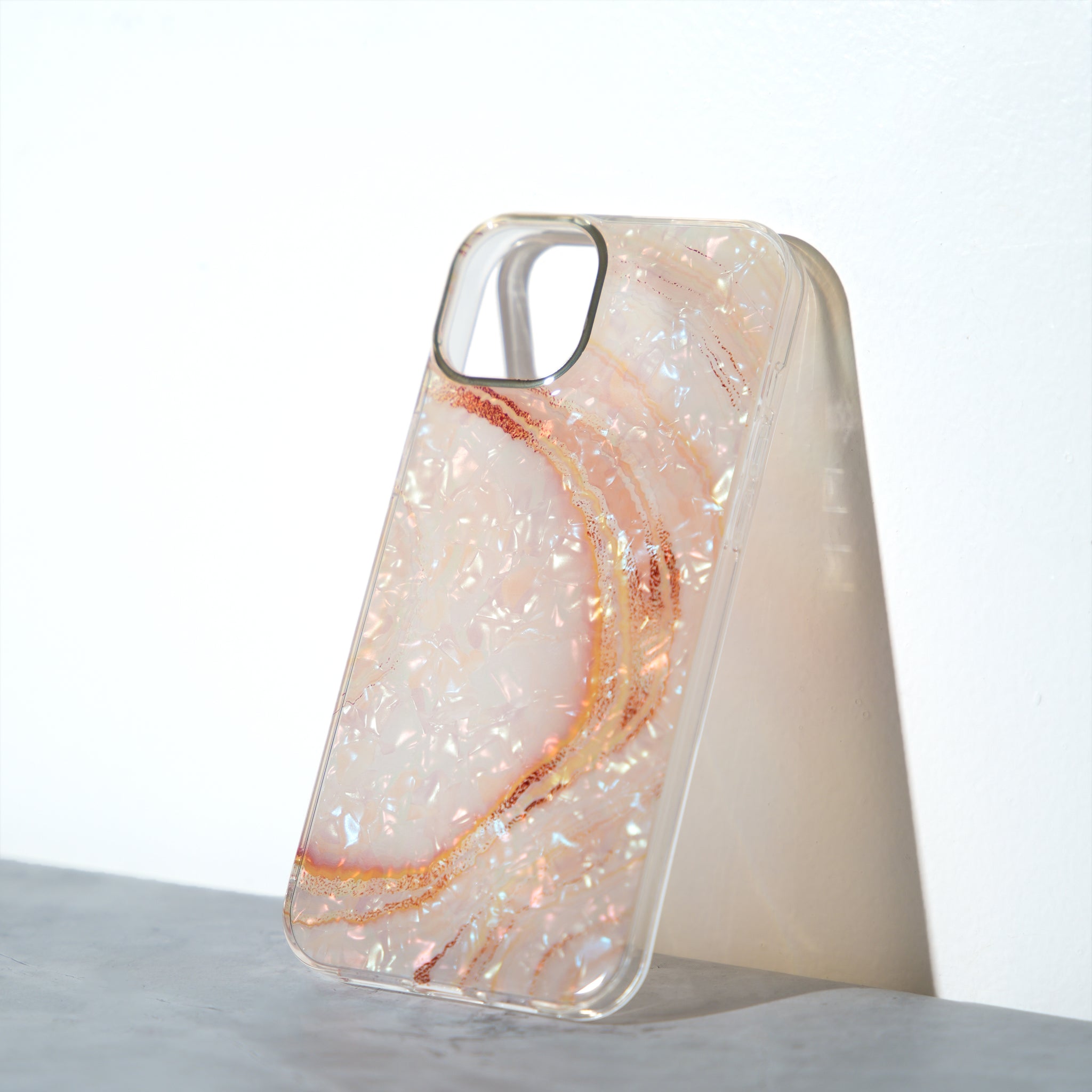 Chokore Watercolor Glitter Shell Mobile Cover