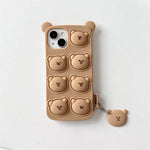 Chokore Chokore 3D Teddy Bear Cover (Beige) for iPhone 