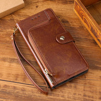 Chokore Chokore Leather Wallet Cover with Card Pocket (Brown) for iPhone