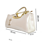 Chokore Chokore Luxe Glossy Handbag (White) 