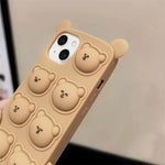 Chokore Chokore 3D Teddy Bear Cover (Beige) for iPhone 