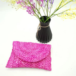 Chokore Chokore Rattan Beach Clutch (Hot Pink) 