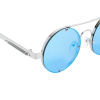 Chokore Chokore Retro Polarized Sunglasses (Blue & Silver)