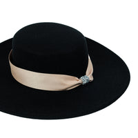 Chokore Chokore Wide Brim Boater Hat (Black)