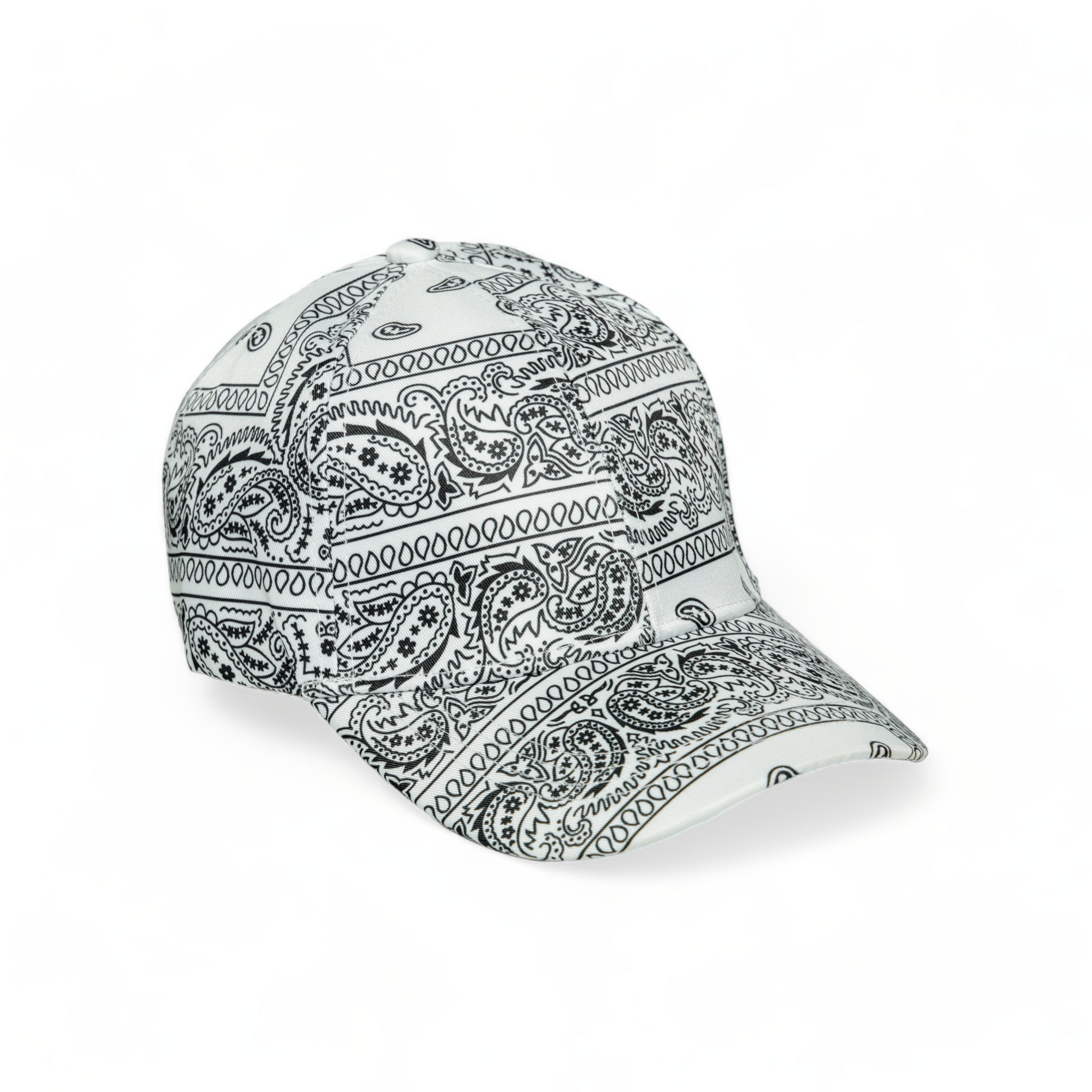 Chokore Paisley print Baseball Cap (White)