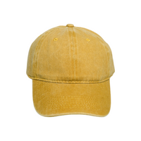 Chokore Chokore Blank Washed Baseball Cap (Yellow)