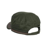 Chokore Chokore Breathable Flat Top Cap with Belt (Army Green)