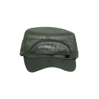 Chokore Chokore Summer Flat Top Cap in Mesh Fabric (Army Green)