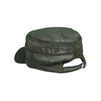 Chokore Chokore Summer Flat Top Cap in Mesh Fabric (Army Green)