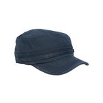 Chokore Chokore Classic Flat Top Cap with Curved Brim (Blue) 