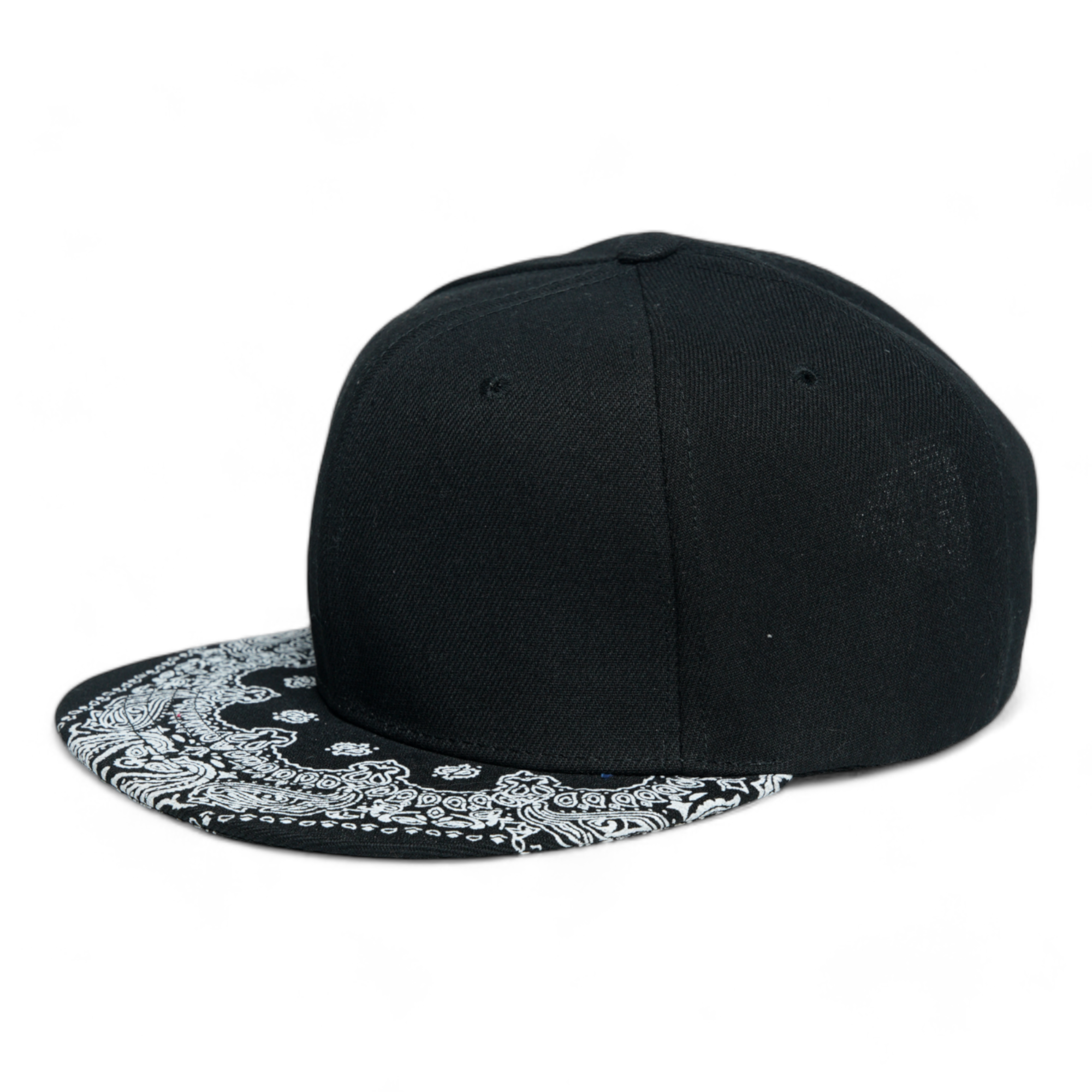 Chokore American Flat Brim Printed Baseball Cap (Black)