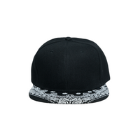 Chokore Chokore American Flat Brim Printed Baseball Cap (Black)