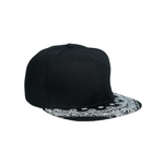 Chokore Chokore American Flat Brim Printed Baseball Cap (Black) 