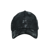 Chokore Chokore Suede Camouflage Curved Brim Baseball Cap (Black)