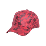 Chokore Chokore Suede Camouflage Curved Brim Baseball Cap (Red) 