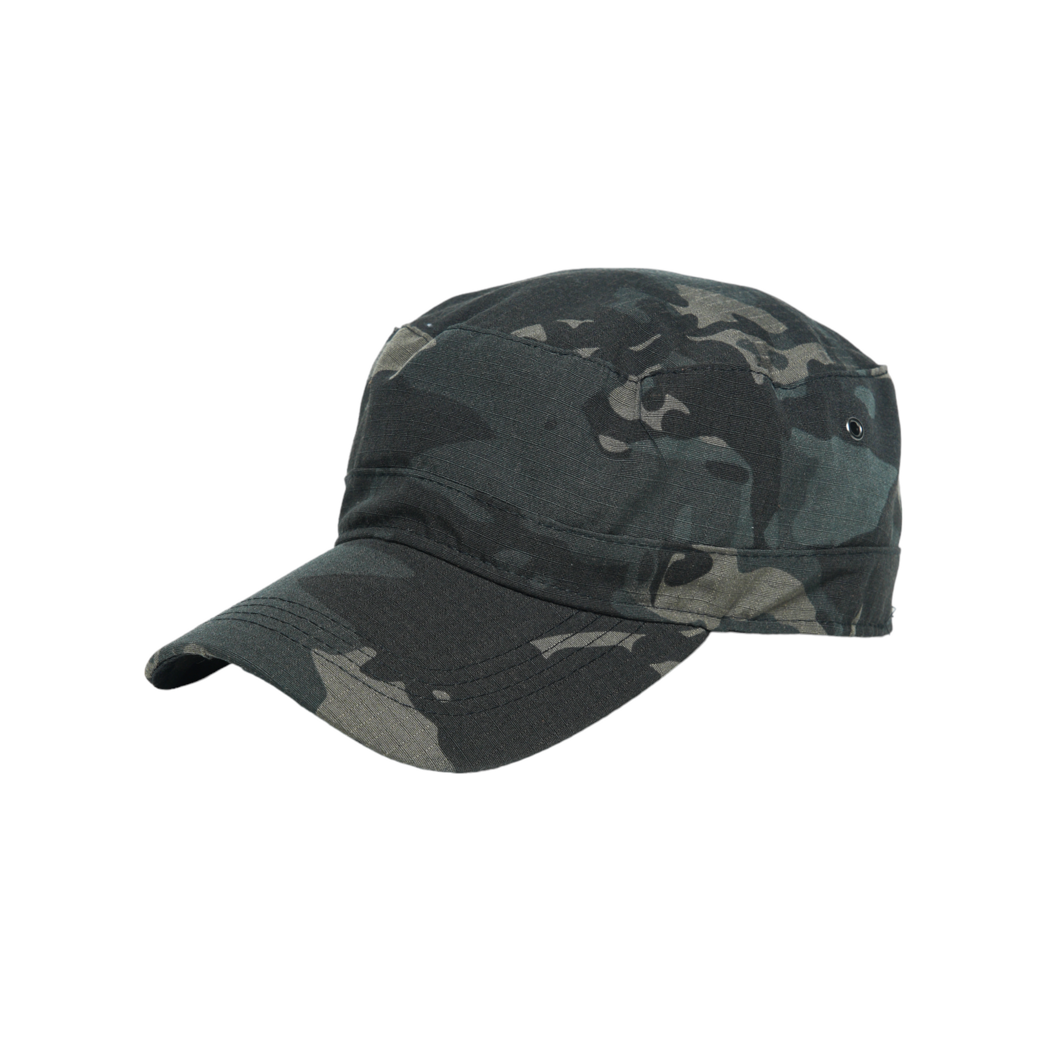 Chokore Camouflage Flat Top Cap (Black)