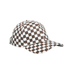 Chokore Chokore Checkerboard Print Baseball Hat (Brown) 