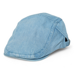 Chokore  Chokore Denim Flat Ivy Cap ( Blue & White)