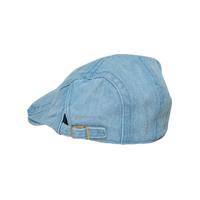 Chokore Chokore Denim Flat Ivy Cap ( Blue & White)