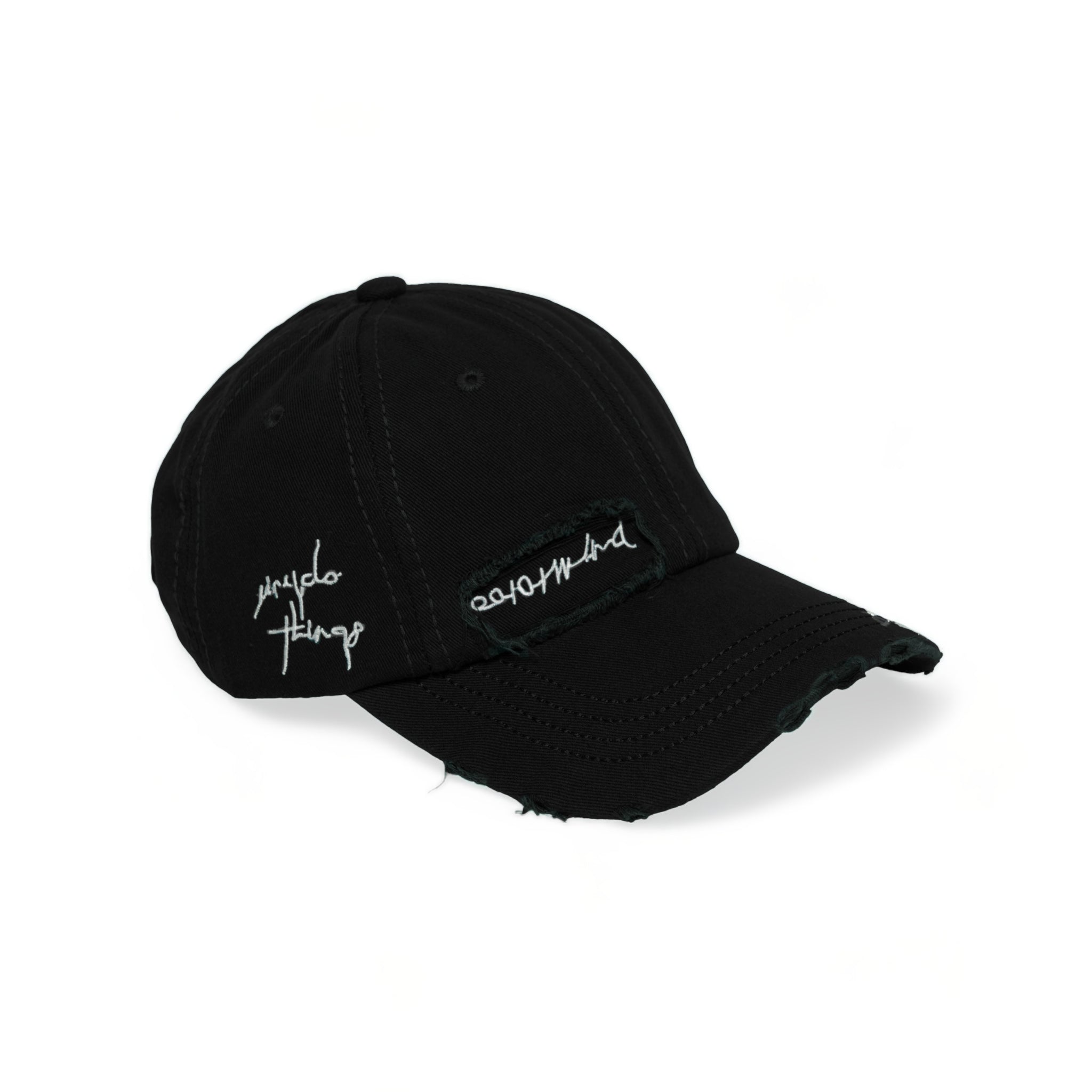 Chokore Minimalist Design Washed Baseball Cap (Black)