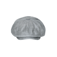 Chokore Chokore Retro Leather Newsboy Cap (Dark Grey)