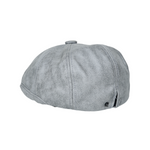 Chokore Chokore Retro Leather Newsboy Cap (Dark Grey) 