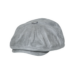 Chokore Chokore Retro Leather Newsboy Cap (Dark Grey) 