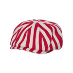 Chokore Chokore Striped Retro Western Newsboy Cap (Red) 