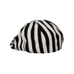 Chokore Chokore Striped Retro Western Newsboy Cap (Black) 