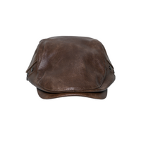 Chokore Chokore PU Leather Ivy Cap with Rivet Detailing (Brown)