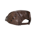 Chokore Chokore PU Leather Ivy Cap with Rivet Detailing (Brown) 