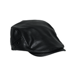 Chokore Chokore PU Leather Ivy Cap with Rivet Detailing (Black) 