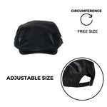 Chokore Chokore PU Leather Ivy Cap with Rivet Detailing (Black) 