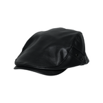 Chokore Chokore PU Leather Ivy Cap with Rivet Detailing (Black) 