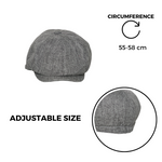 Chokore Chokore Retro Newsboy Cap (Grey) 