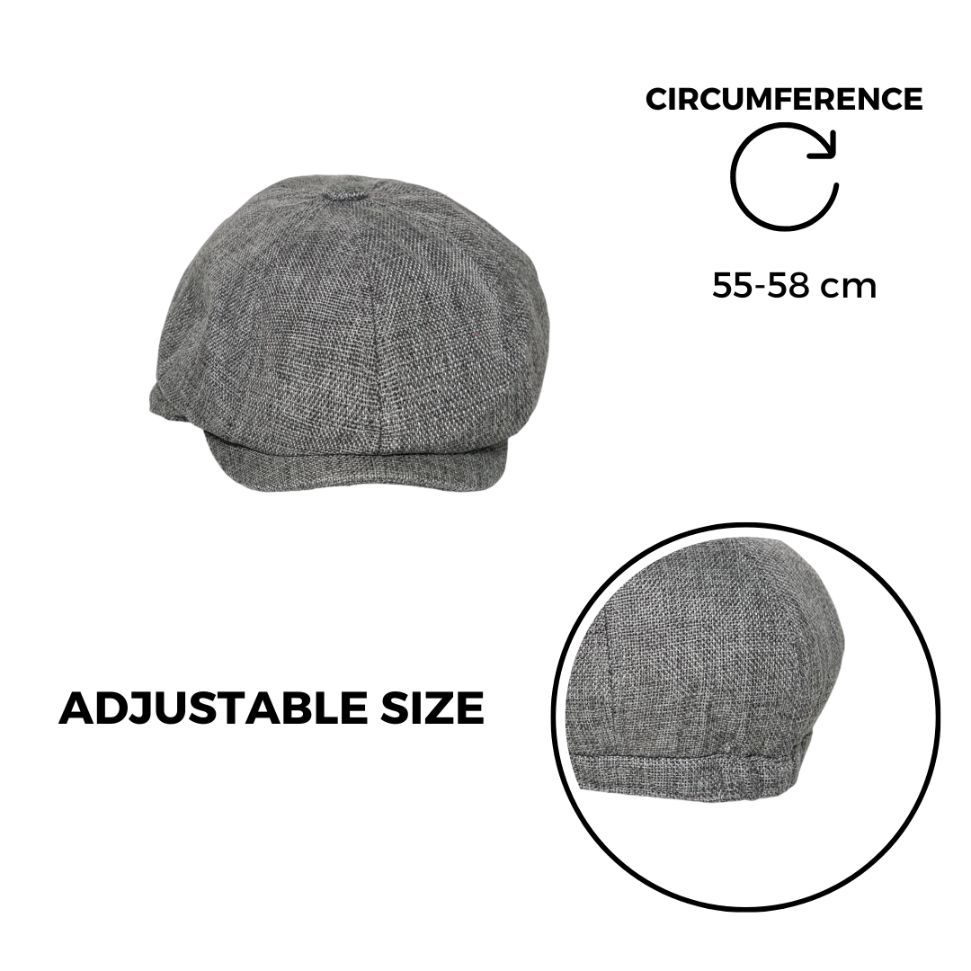 Chokore Retro Newsboy Cap (Grey)