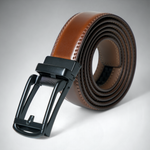 Chokore Chokore Sliding buckle Adjustable Leather Belt (Brown) 