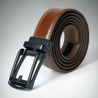 Chokore Chokore Sliding buckle Adjustable Leather Belt (Brown)