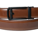 Chokore Chokore Sliding buckle Adjustable Leather Belt (Brown) 