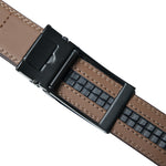 Chokore Chokore Sliding buckle Adjustable Leather Belt (Brown) 