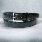 Chokore Chokore Crocodile Texture Adjustable Leather Belt (Black) 