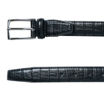 Chokore Chokore Crocodile Texture Adjustable Leather Belt (Black) 