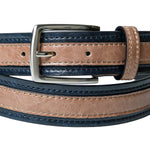 Chokore Chokore Vintage Dual Colour Leather Belt (Beige) 