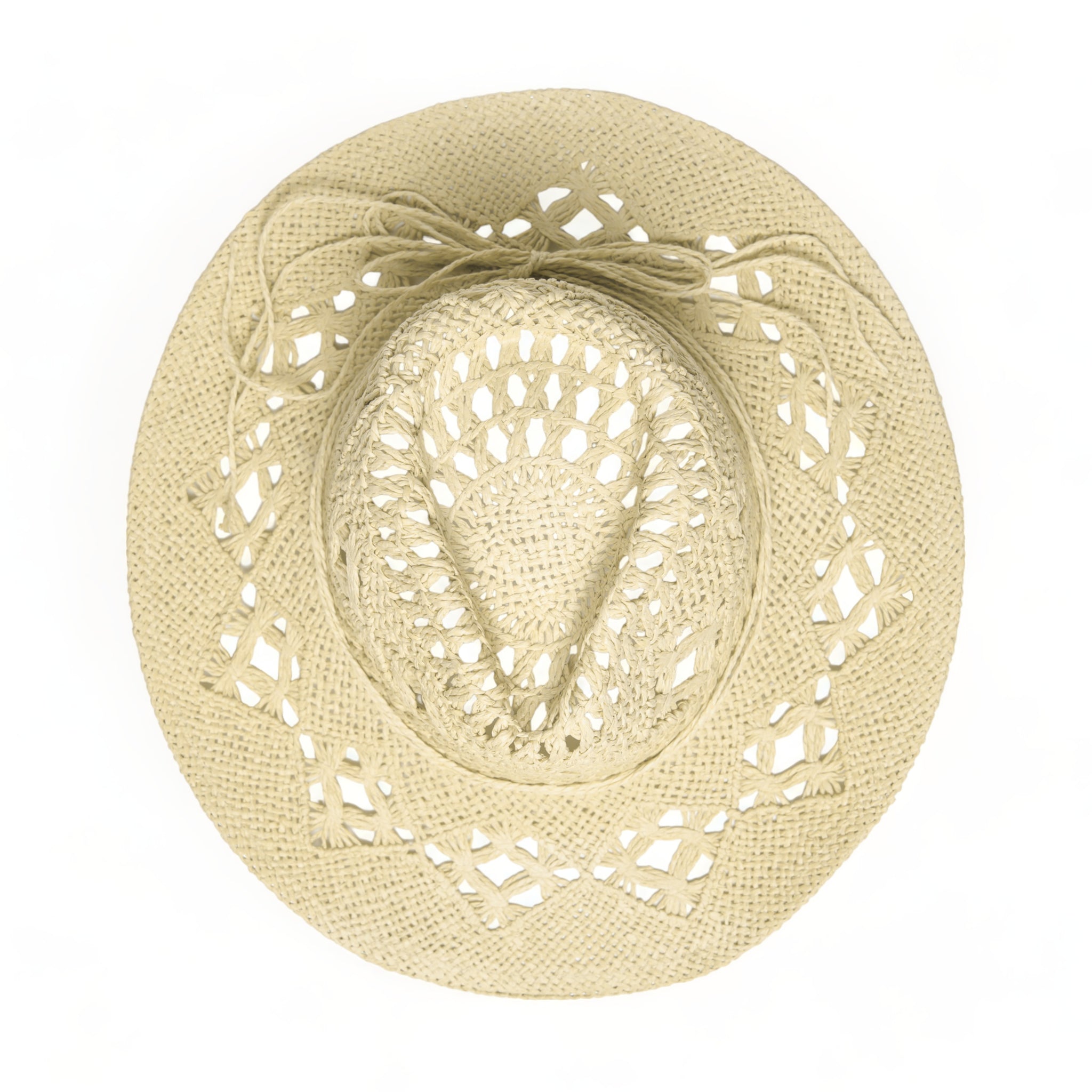 Chokore Handcrafted Straw Cowboy Hat (Beige)