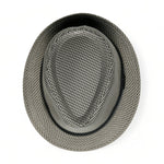 Chokore Chokore Fedora Hat in Houndstooth Pattern (Gray) 