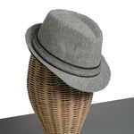 Chokore Chokore Pinched Cowboy Hat with PU Leather Belt (Off White) Chokore Classic Plaid Fedora Hat (Light Gray)